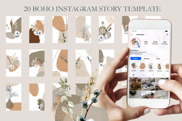 Download Boho Instagram Templates - Boho Collection