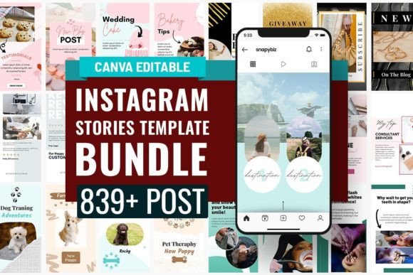 Download Instagram Story Canva Template Bundle - Template bundle Collection