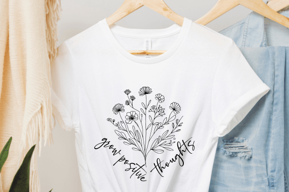Download Grow Positive Thoughts,Wildflower,boho - Boho Collection