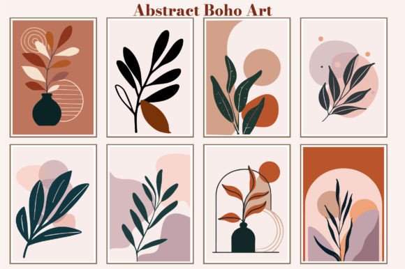 Download Modern Minimal Abstract Boho Art Design - Boho Collection
