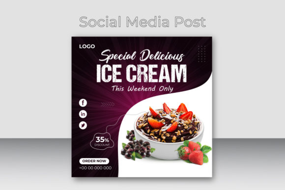 Download Ice Cream Social Media Post Design - Post design Collection