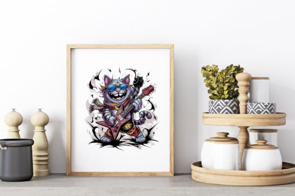Download Rockstar Cat Clipart PNG Design - Rockstar Collection
