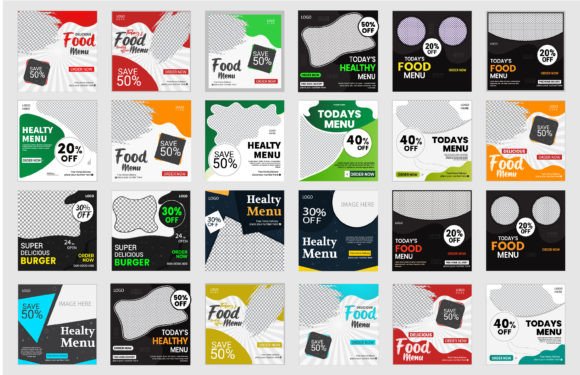 Download Social Media Post Design Template Bundle - Post design Collection