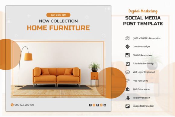 Download Minimal Furniture Instagram Post Design - Post design Collection