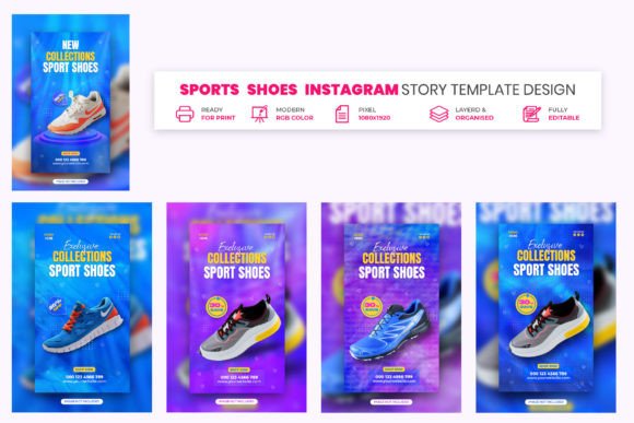 Download Sports Shoes Instagram Story Design. - Premium Resources